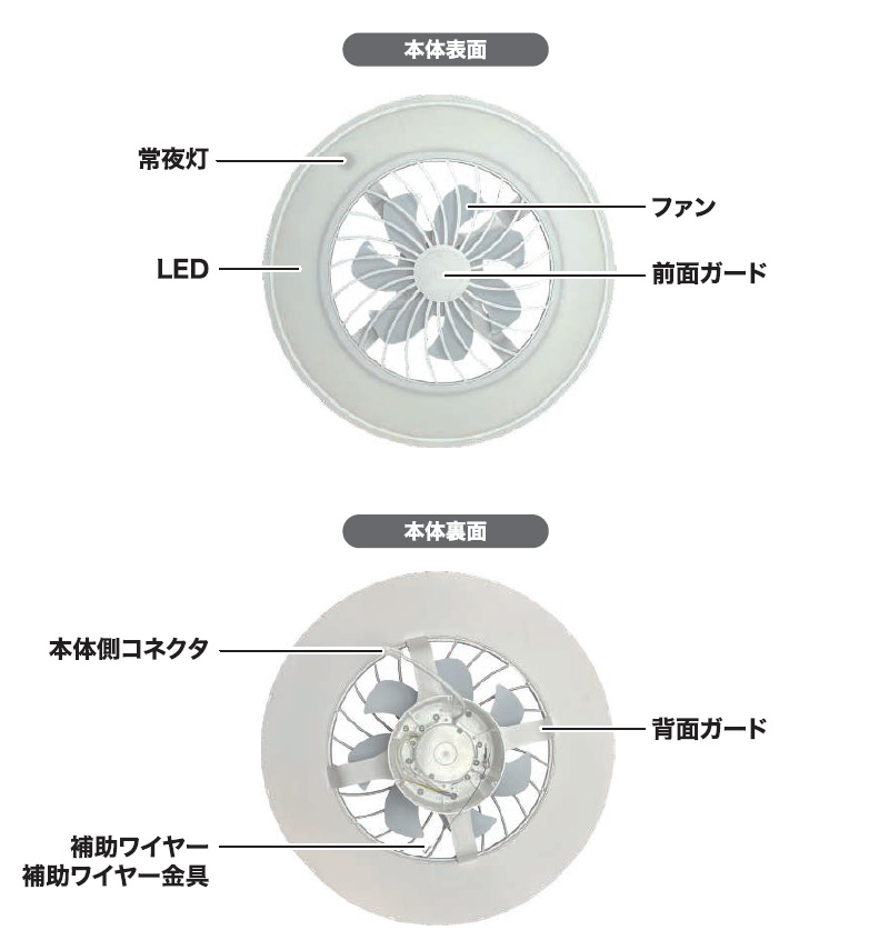 ベルソス シーリングファンライト VS-IT005S-WH ホワイト 10畳 LED