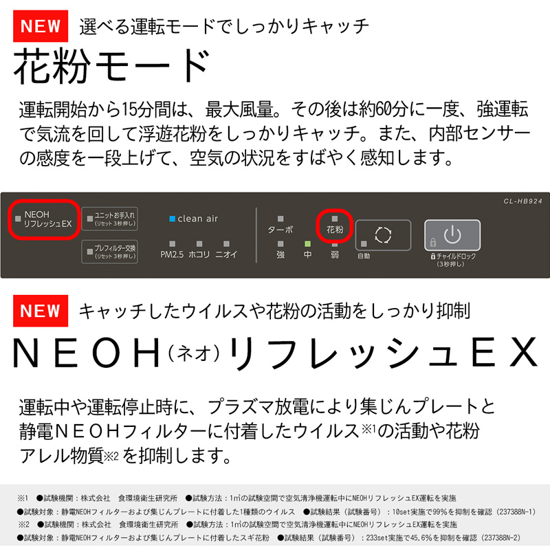 ダイニチ（Dainichi） ハイブリッド式空気清浄機 CL-HB924-WT ホワイト
