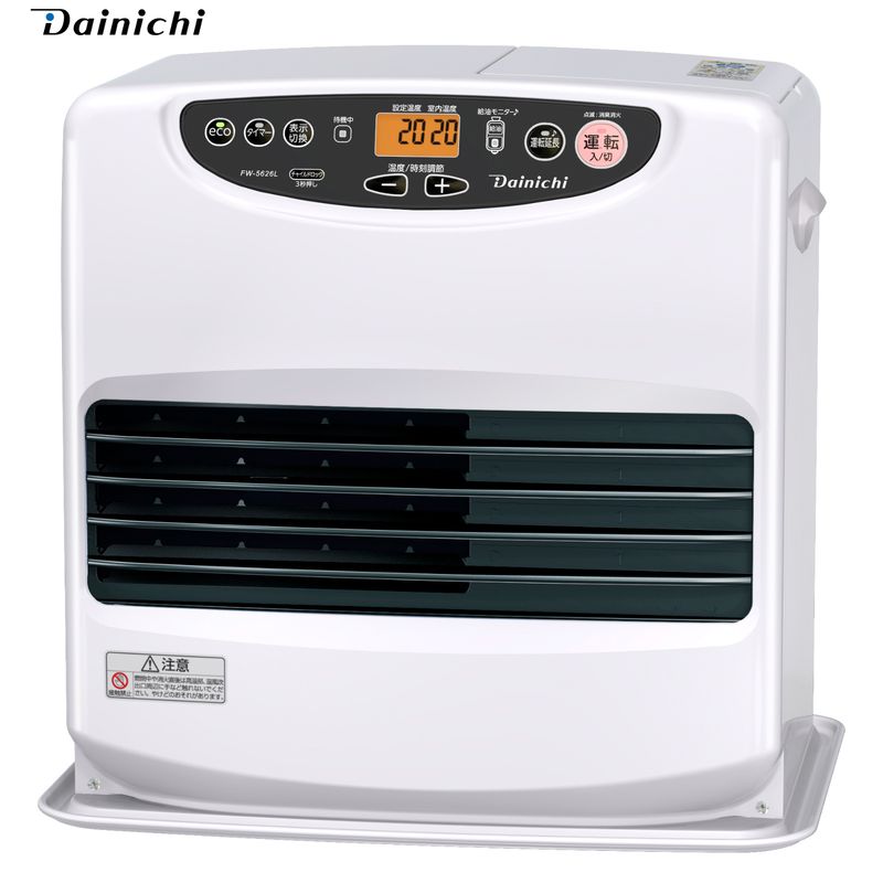 �_�C�j�` Dainichi �Ζ��t�@���q�[�^�[ FW-5626L-W ���[���z���C�g �Ζ��g�[�@ �ؑ�15�� �R���N���[�g20�� 9���b�g���^���N �ȃG�l �g�[��� ���{��