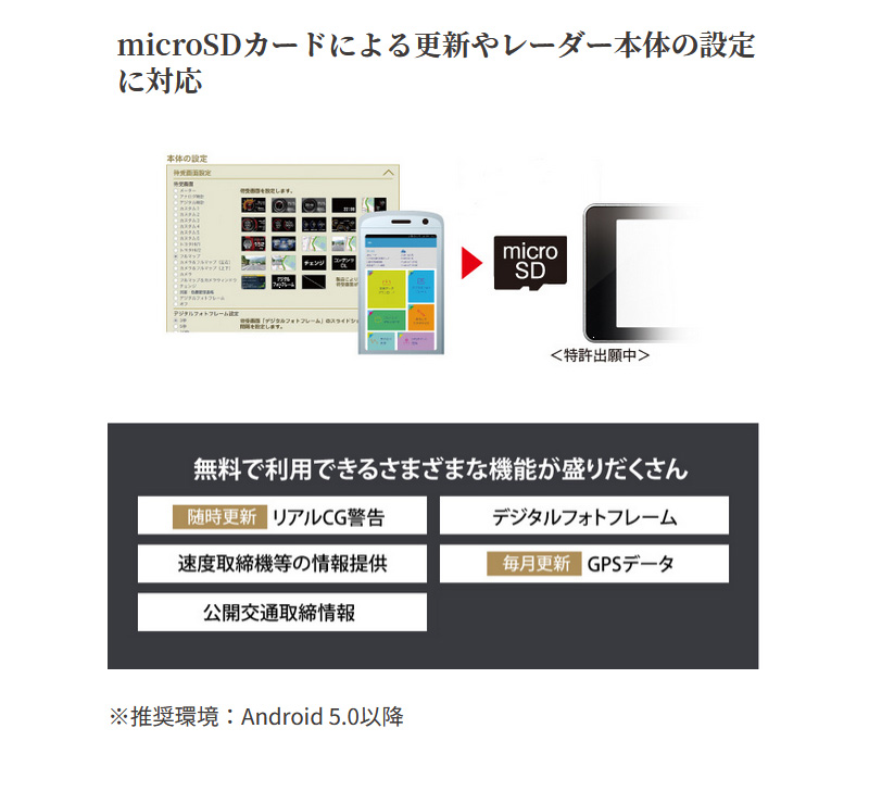 セルスター 2.4インチ液晶 一体型 セーフティレーダー VA-03E ワンボディタイプ レーザー式新型取締機対応 高精度GPS レーダー探知機 OBD2対応 日本製 3年保証｜a-do｜12