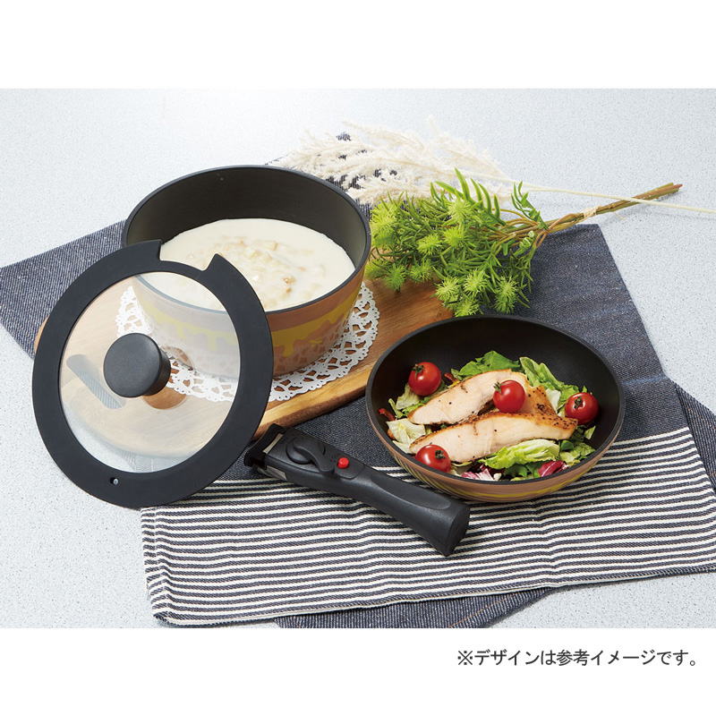 スケーター 取っ手が外れる 鍋 & フライパン セット くまのプーさん