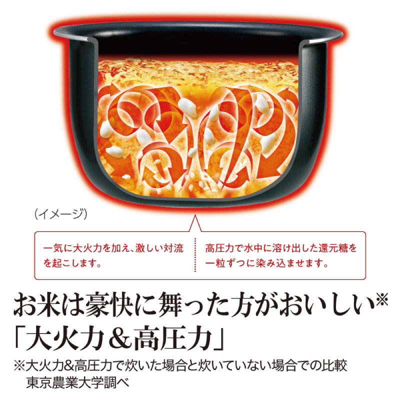 象印（ZOJIRUSHI） 圧力IH炊飯ジャー 極め炊き NW-MA07-BA ブラック 4