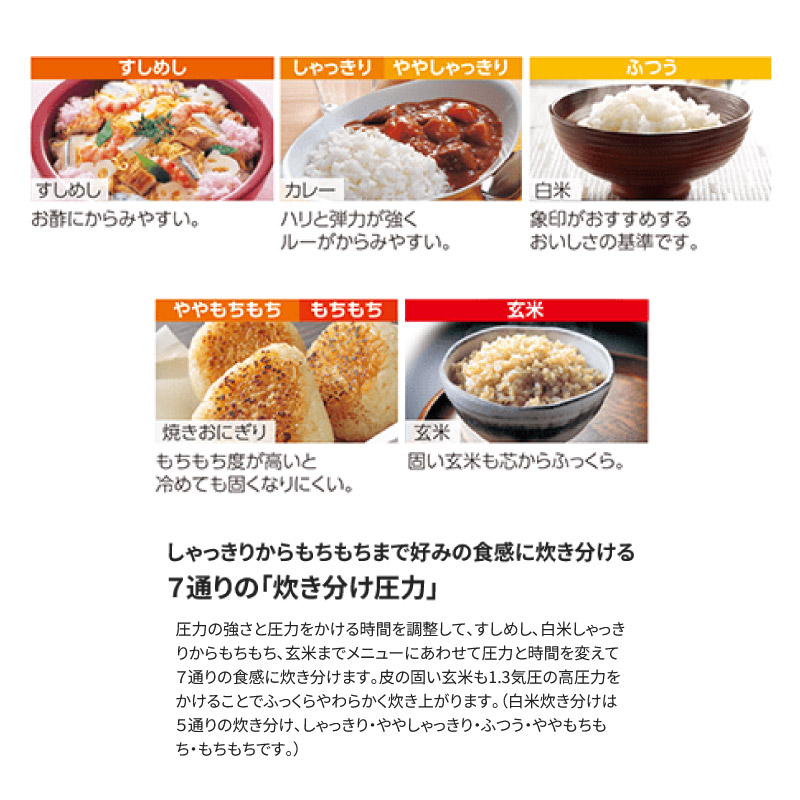 象印（ZOJIRUSHI） 圧力IH炊飯ジャー 極め炊き NW-MA07-BA ブラック 4