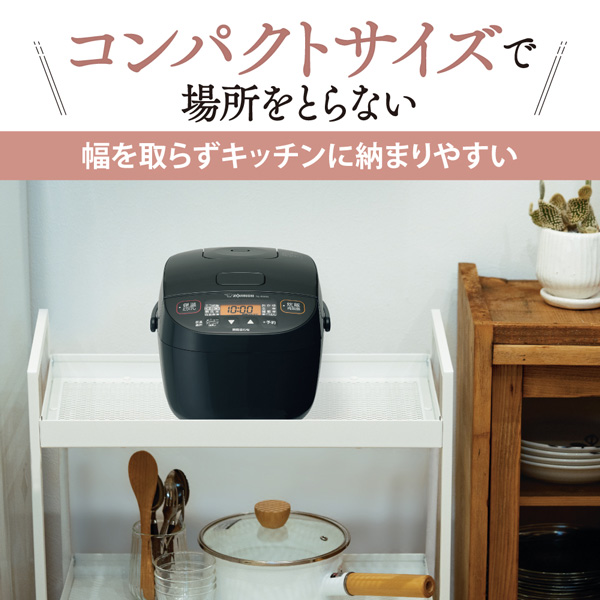 極め炊き 象印 小容量マイコン炊飯ジャー NL-BX05-BA ブラック 3合炊き
