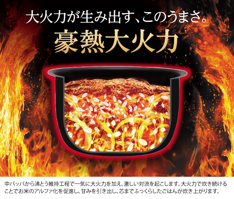 象印（ZOJIRUSHI） 象印マホービン 圧力IH炊飯ジャー 豪熱大火力 NW