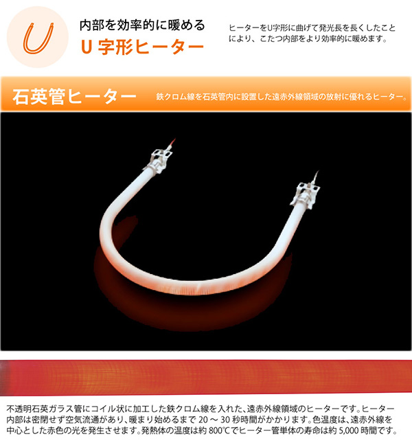 ユアサプライムス 一人用こたつ 3点セット 長方形 お1人様 ダイニング