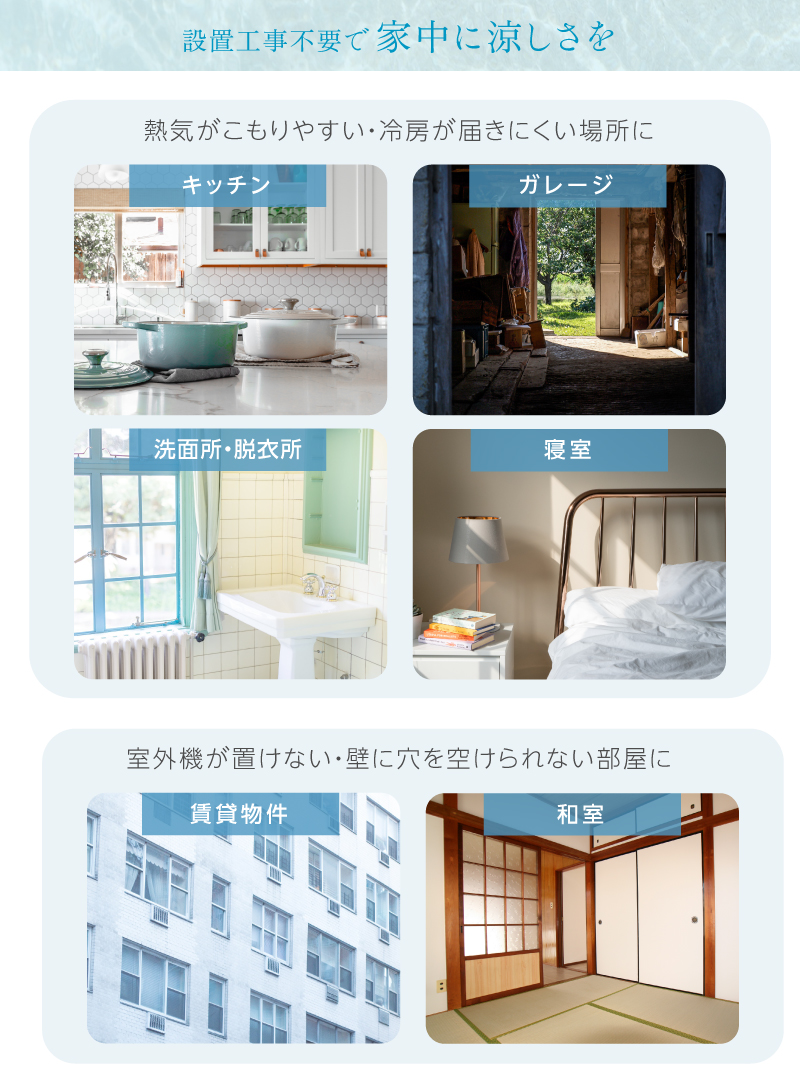 ユアサプライムス スポットエアコン YMC-20E(W) 工事不要 どこでも