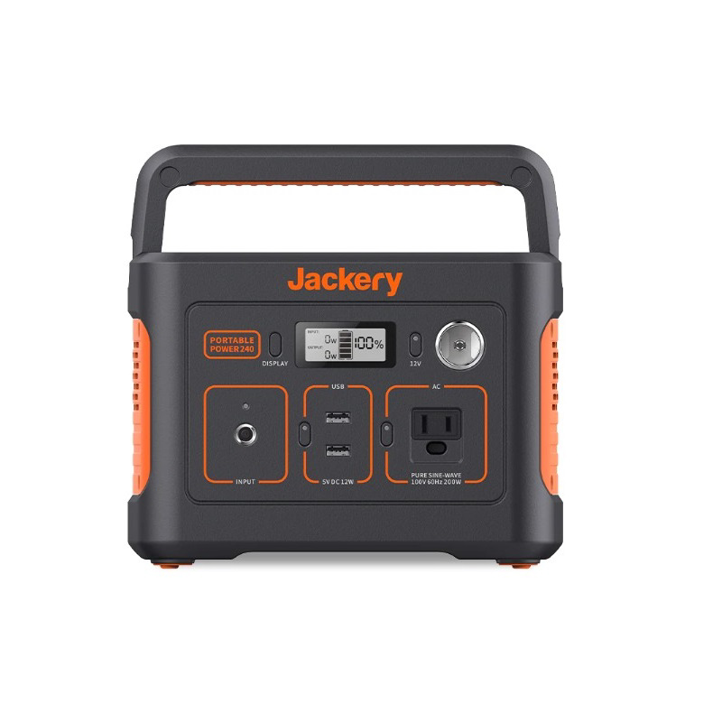 Jackery ポータブル電源 240 PTB021 定格出力200W 純正弦波インバーター 電源容量241.9Wh 60Hz 防災グッズ アウトドア キャンプ 代引不可｜a-do｜02