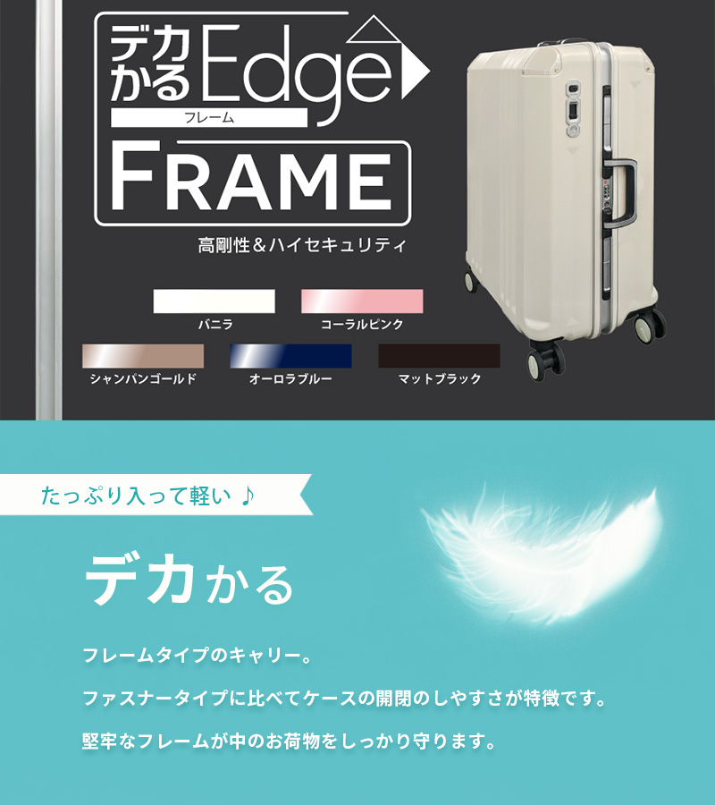 デカかる アジアラゲージ スーツケース キャリーボックス キャリー