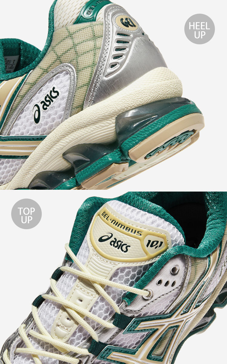 ASICS アシックス スニーカー GEL-NIMBUS 10.1 WHITE RAINY LAKE