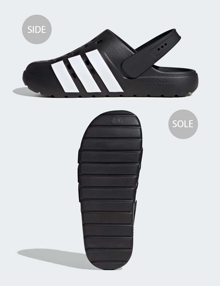 adidas スライドサンダル ブラック/ホワイト adidas ブラック/ホワイト スライドサンダル 29.5cm - メルカリ
