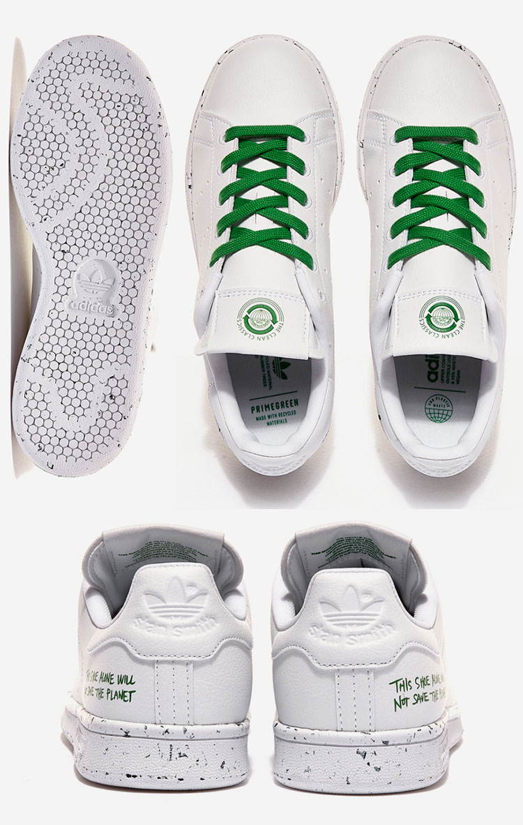 adidas アディダス スニーカー STANSMITH スタンスミス CLEAN CLASSIC WHITE GREEN FU9609 ホワイト  シューズ クラシック メンズ レディース