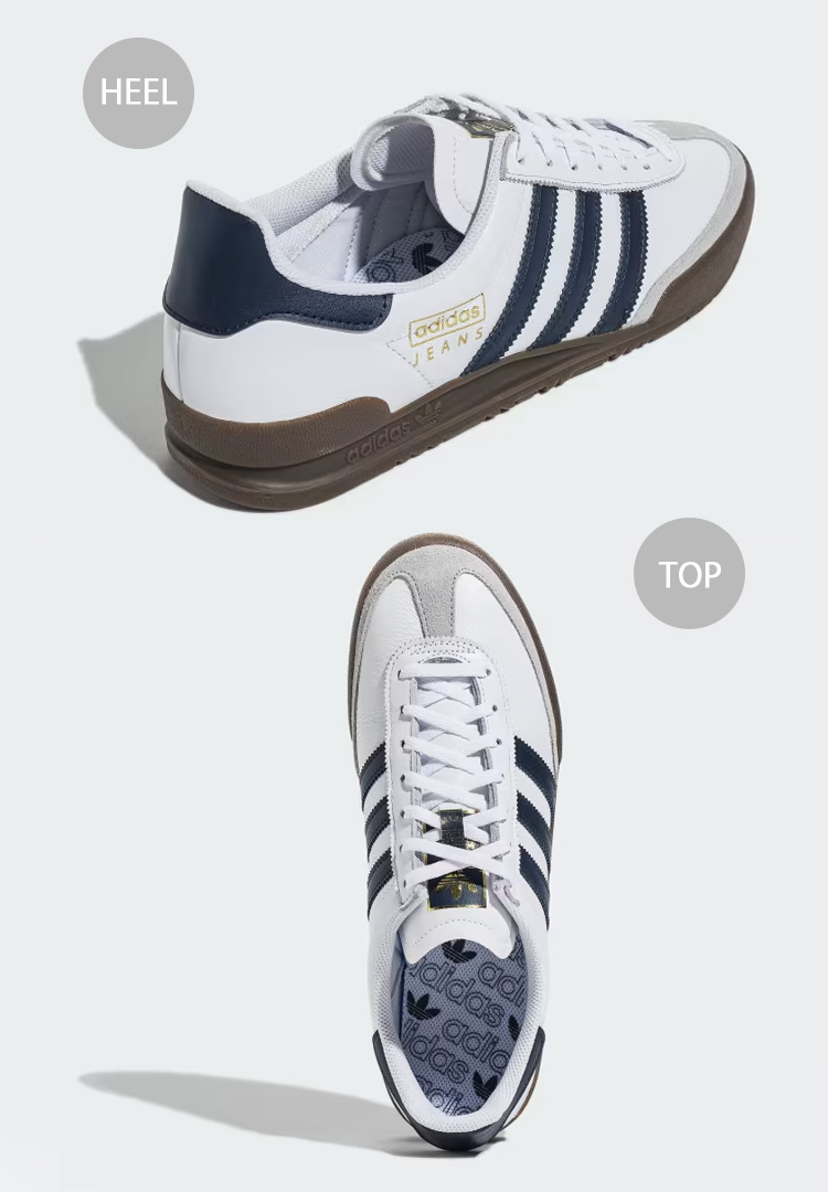 adidas Originals アディダス オリジナルス スニーカー JEANS FW6207 CLOUD WHITE COLLEGIATE  NAVY GUM ジーンズ シューズ ゴールドホワイト ガッレッジネイビー