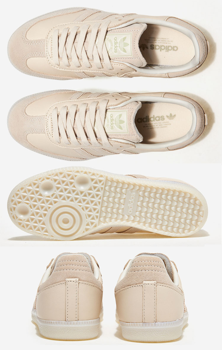 adidas Samba ホワイト/ベージュ スニーカー 海外発売！アディダス オリジナルス サンバ OG “ホワイト