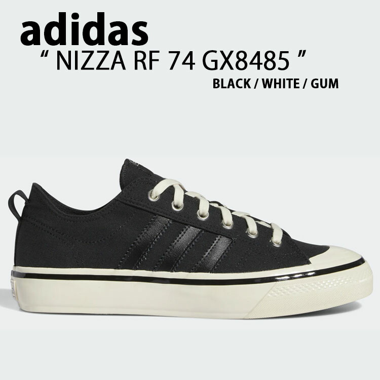adidas アディダス スニーカー NIZZA RF 74 ニッツァ BLACK WHITE GUM GX8485 adidas（アディダス） スニーカー NIZZA RF 74 ニッツァ BLACK WHITE