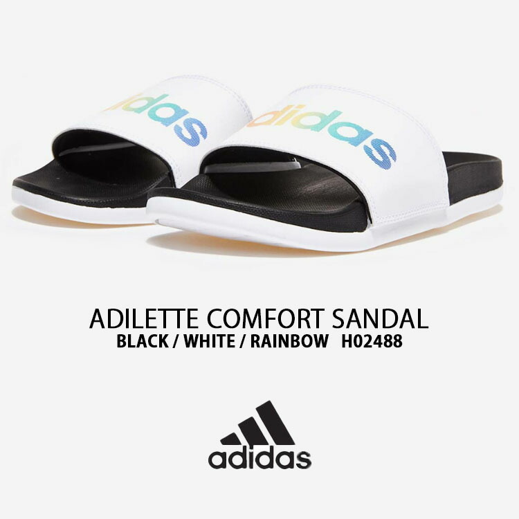 adidas アディダス サンダル スリッパ ADILETTE COMFORT RAINBOW