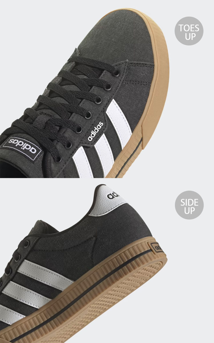 adidas（アディダス） スニーカー DAILY 3.0 SHOES BLACK WHITE GUM