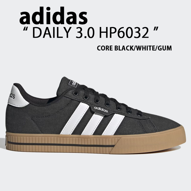adidas（アディダス） スニーカー DAILY 3.0 SHOES BLACK WHITE GUM