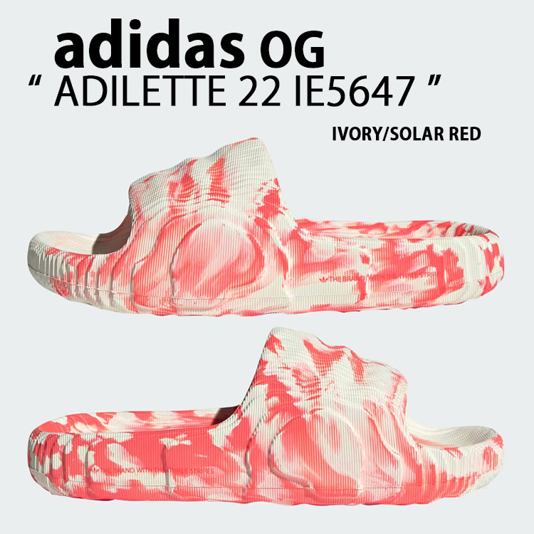 ADIDAS サンダル アディレッタ ADILETTE 22 W アイボリーレッド adidas originals アディダス サンダル ADILETTE 22 SLIDE