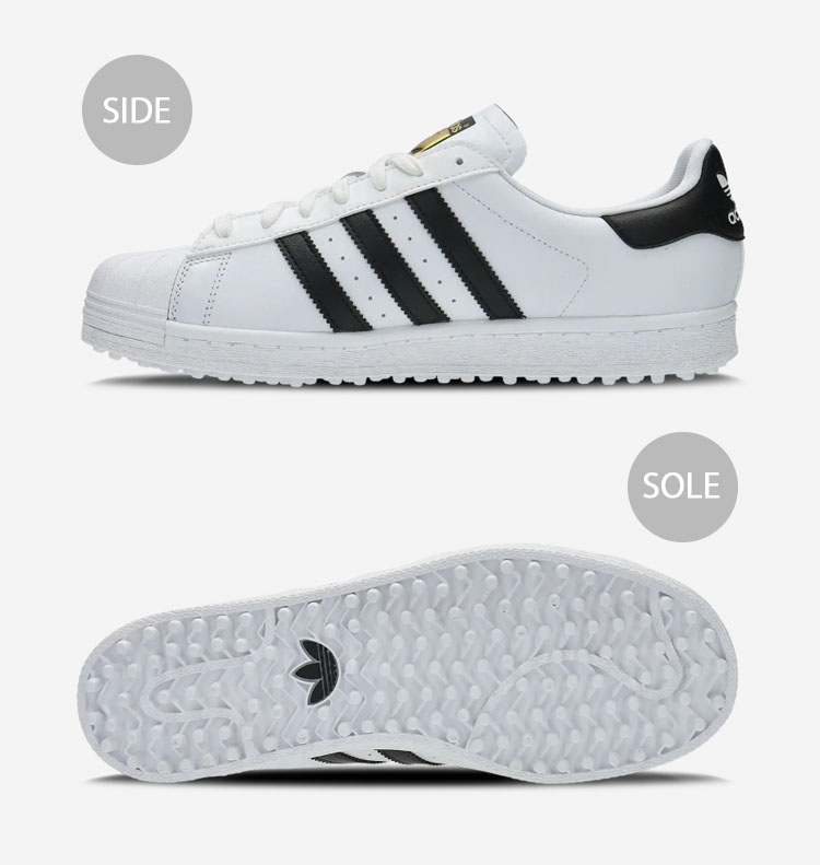 adidas originals アディダス スニーカー SUPERSTAR GOLF IE6052 スーパースターゴルフ WHITE BLACK GOLD シューズ スパイクレスモデル adidas（アディダス） adidas originals スニーカー SUPERSTAR GOLF