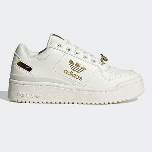 adidas アディダス スニーカー FORUM BOLD J IF0110 FTWWHT/SILVMT/CBLACK フォーラム ボールド ジュニア  シューズ ホワイト シルバー コアブラック 厚底 | adidas | 01