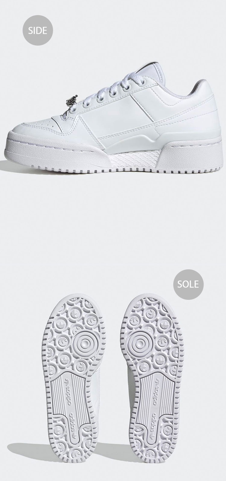 adidas（アディダス） スニーカー FORUM BOLD J IF0111 OWHITE/OWHITE