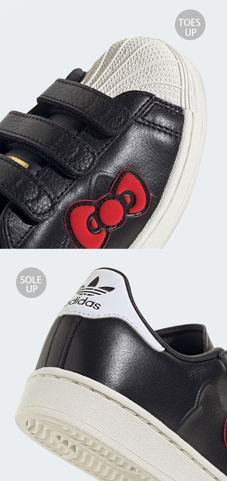 【新品】アディダス × ハローキティ スニーカー　16cm　ブラック adidas アディダス キッズ スニーカー x Hello Kitty SST