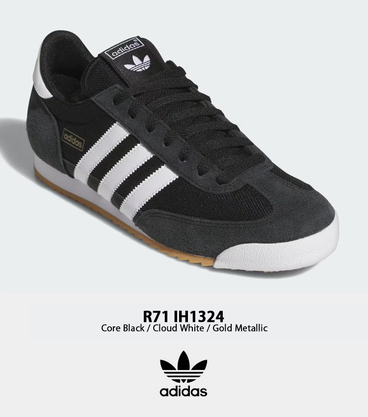 【新品、未使用、匿名配送】アディダス R71 IH1324 23cm adidas（アディダス） adidas originals スニーカー R71 IH1324 BLACK