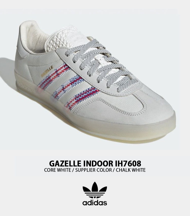 New Adidas X Alwayth Gazelle Indoor Shoes - White (IH7608