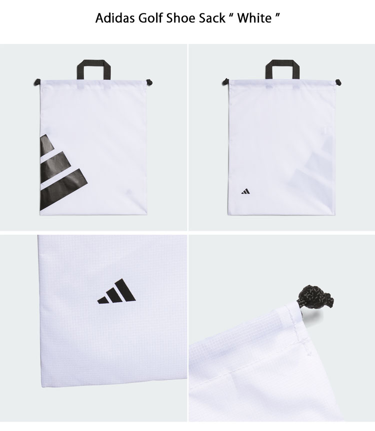 adidas（アディダス） ゴルフバッグ GOLF SHOE SACK BLACK WHITE
