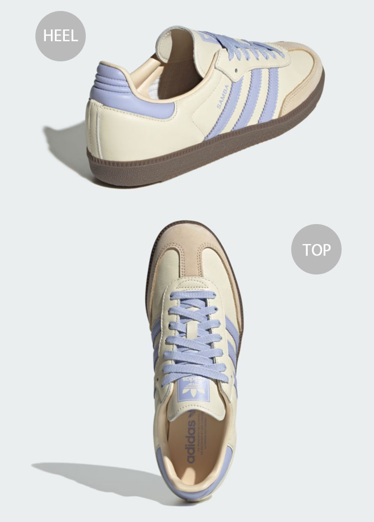 25SS新作★兼用【ADIDAS】SAMBA OG★クリームバイオレット正規品 adidas originals アディダス スニーカー SAMBA OG JI2678 CREAM