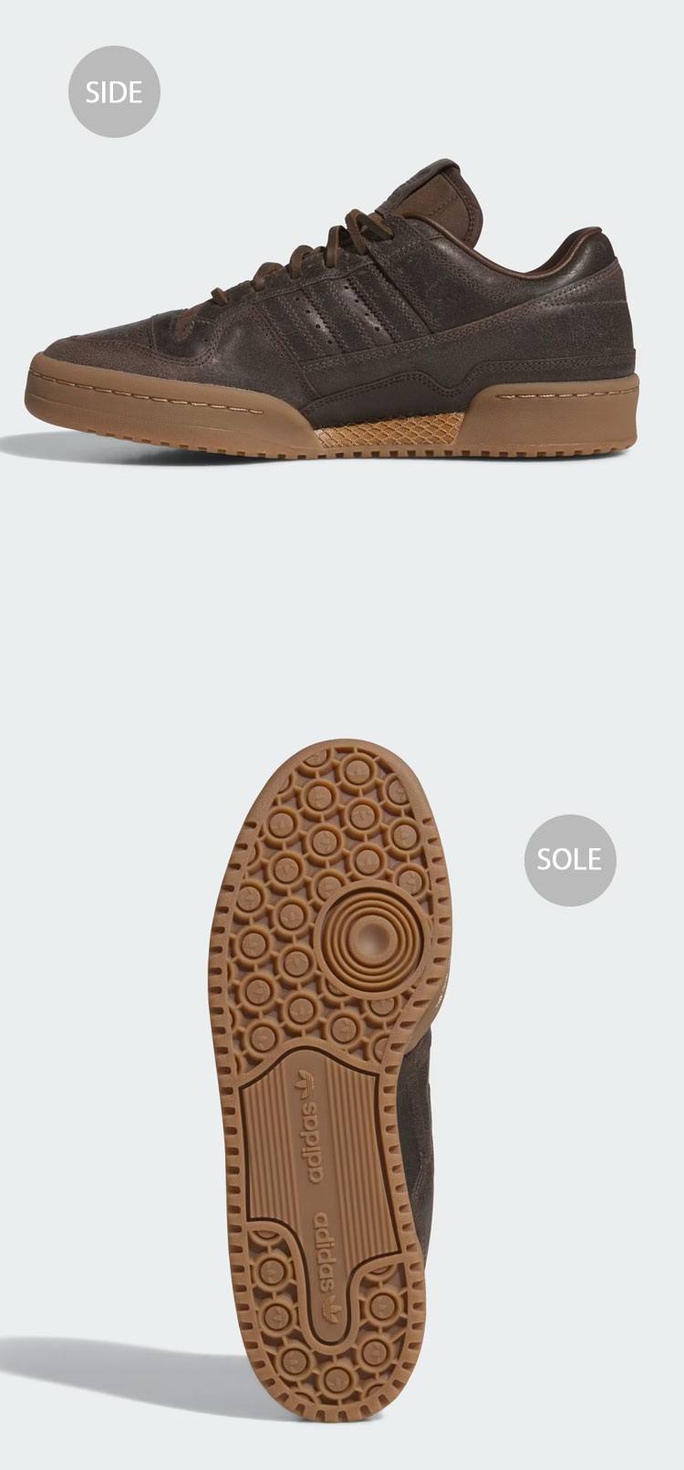 スニーカー adidas Forum 84 Low CL Brown JI3284 Adidas Originals Forum 84 Low CL men's Shoes JI3284 brown | eBay