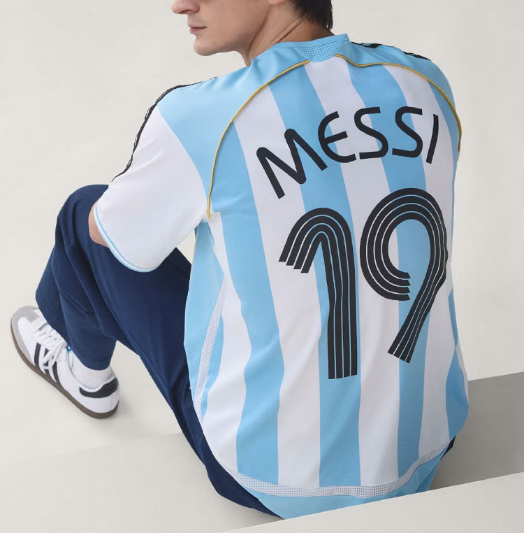 adidas（アディダス） 半袖 ジャージ Tシャツ ARGENTINA 2006 HOME S