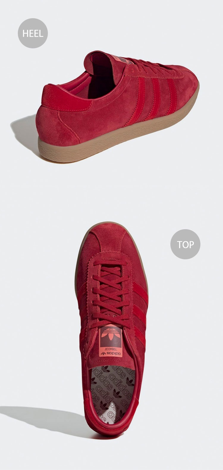 スニーカー adidas Tobacco Red JP9653 adidas Originals Tobacco Team Victory Red JP9653 Men's Size
