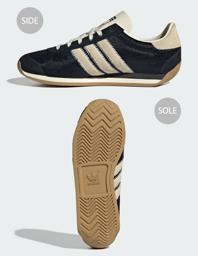 adidas Originals アディダス オリジナルス スニーカー COUNTRY OG JQ0545 シューズ カントリーOG ブラック クリーム メンズ レディース adidas（アディダス） adidas Originals オリジナルス スニーカー