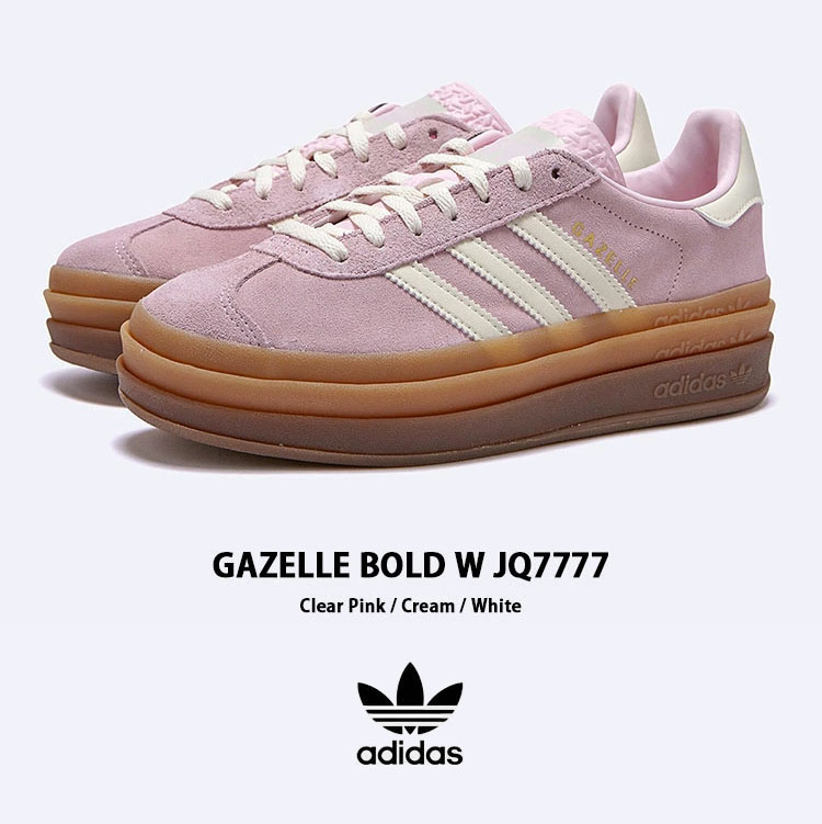 【関税-送料込み】ADIDAS W GAZELLE BOLD CLEAR PINK JQ7777 WMNS adidas Gazelle Bold Shoes Clear Pink JQ7777_ | Chicago