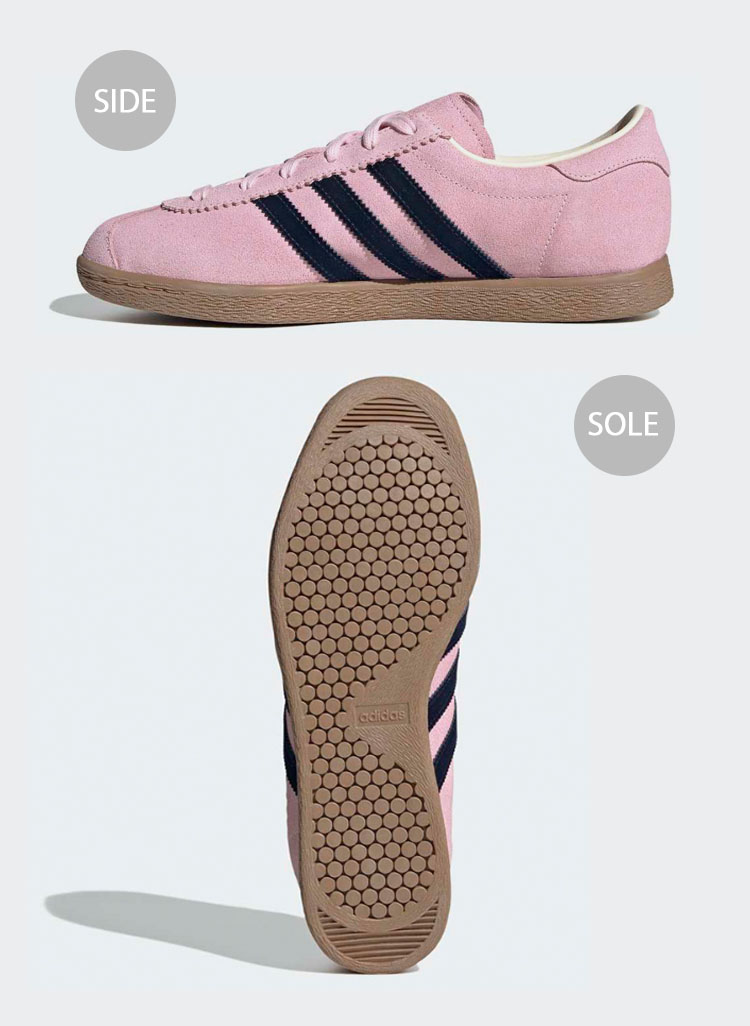 es スエード スニーカー ブラウン ピンク紐 adidas Originals アディダス レディース スニーカー STADT