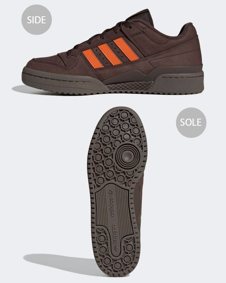 FORAM フォーラム 赤オレンジ Jonesboardsモデル 157 adidas（アディダス） スニーカー FORUM LOW CL JS0508 BROWN ORANGE