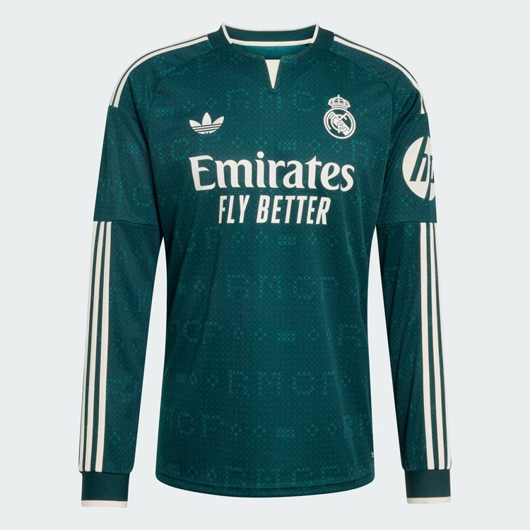 adidas（アディダス） レアルユニ 長袖 ジャージ Tシャツ REAL MADRID