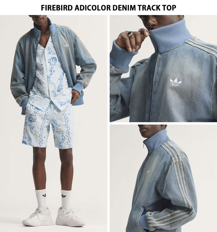  Originals アディカラー デニム トラック ジャケット adidas（アディダス） デニムジャケット FIREBIRD ADICOLOR DENIM