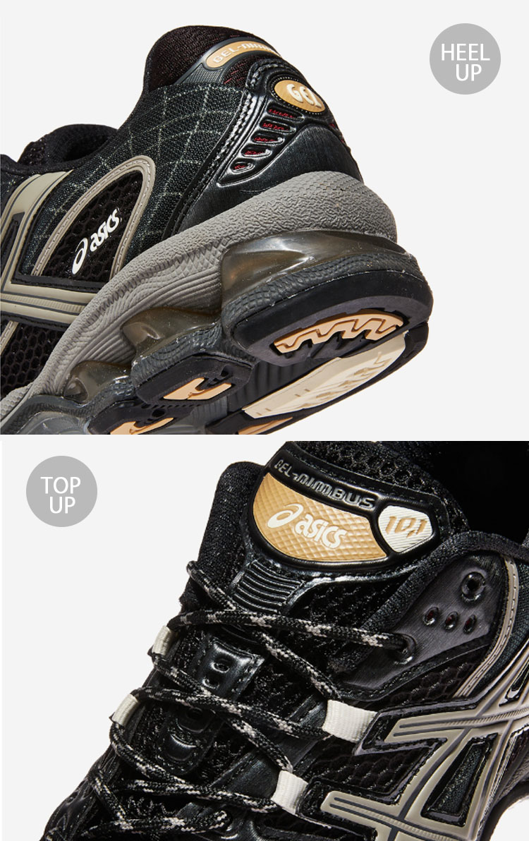 ASICS（アシックス） スニーカー GEL-NIMBUS 10.1 BLACK CLAY GRAY