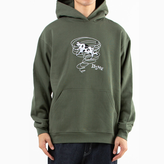 Dime ダイム パーカー TWISTER HOODIE THYME トゥイスターフーディー タイム...