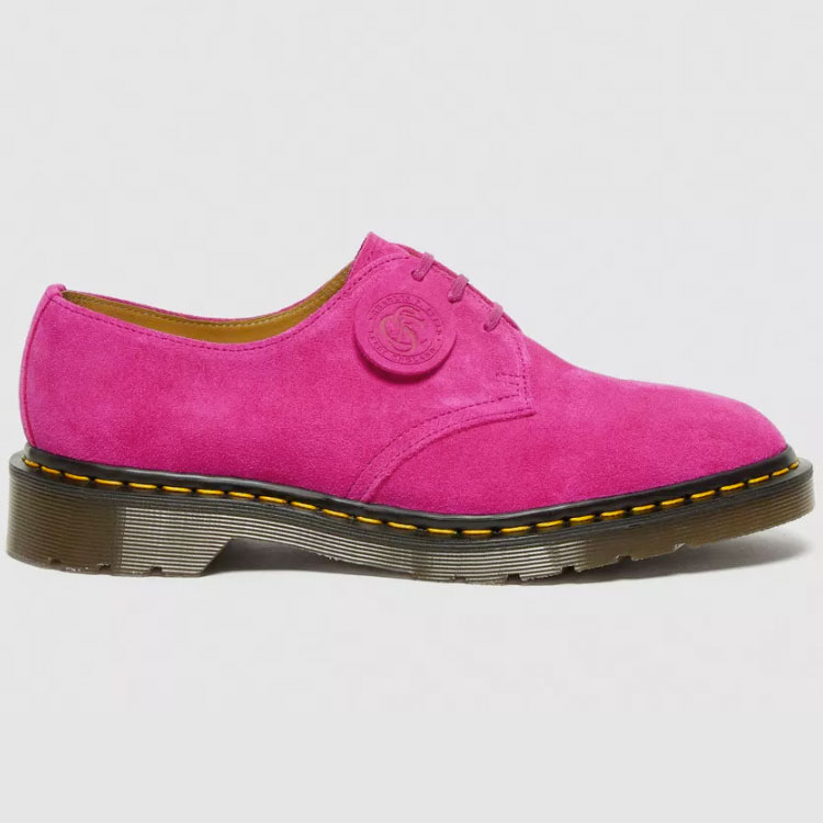 Dr.Martens◇ドレスシューズ/UK9/PNK/スウェード/MIE 1461/27651689-