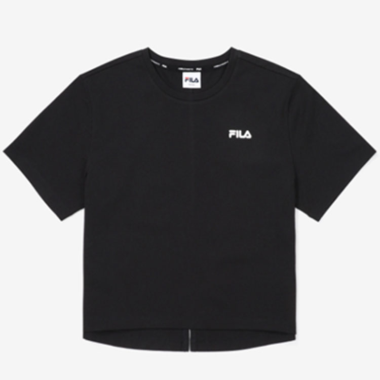 FILA フィラ Tシャツ SPORTS SLIT T-SHIRT FS2RSF2252F スポーツ スリット Tシャツ ショートスリーブ 半袖 トレーナー ロゴ ストリート レディース｜a-dot｜02