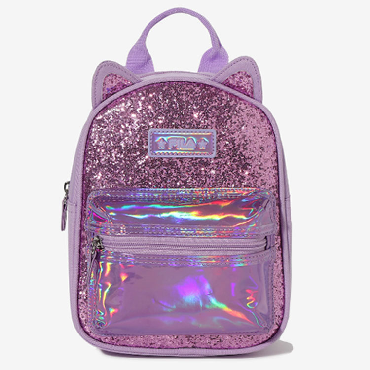 FILA フィラ キッズ 鞄 KIDS GLITTER MINI BACKPACK FK3BPF5302F グリッター ミニ バックパック ピンク パープル キラキラバッグ ミニリュック キッズ用 子供用_1