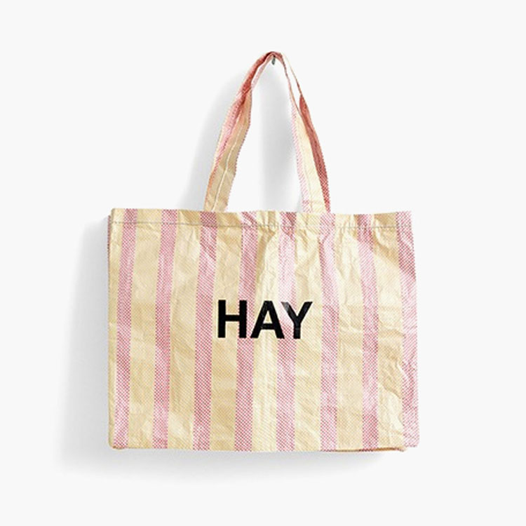 HAY（ヘイ） トートバッグ ショッパーバッグ 大型 大判 CANDY STRIPE