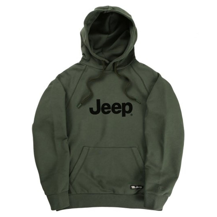 Jeep ジープ パーカー BIG LOGO WAPPEN MTM ビッグ ロゴ ワッペン マンツーマン 裏起毛 フード フーディ 長袖 プルオーバー メンズ レディース JM5THU703