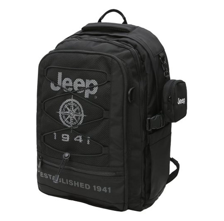 Jeep ジープ リュック SEVEN GRILLS 006 BACKPACK セブン グリルズ バックパック デイパック ロゴ ベージュ ブラック メンズ レディース JO0GAU006 国際ブランド