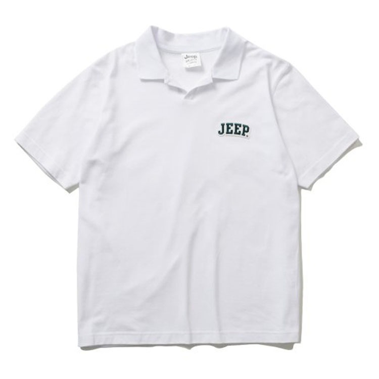 Jeep ジープ Tシャツ OPEN PIQUE HALF SLEEVES T-SHIRTS オープン ピケ ハーフ スリーブ ティーシャツ 半袖 カットソー メンズ レディース JO5TSU152｜a-dot｜02