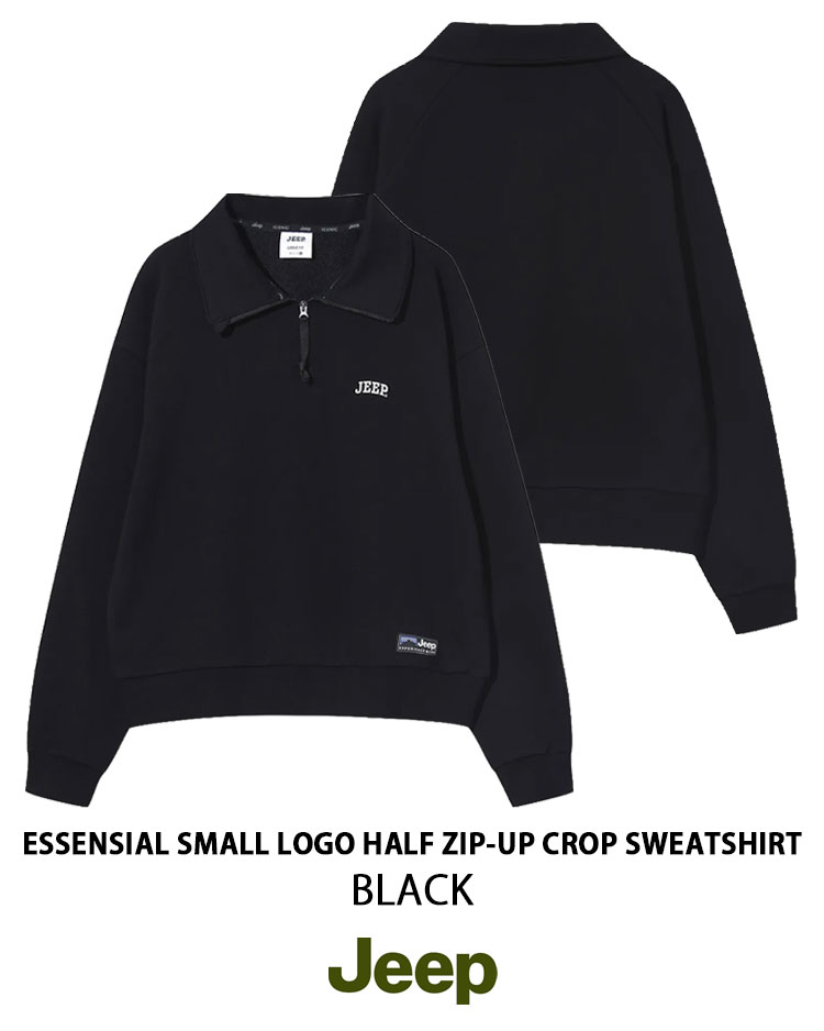 Jeep ジープ レディース スウェット ESSENSIAL SMALL LOGO HALF ZIP-UP